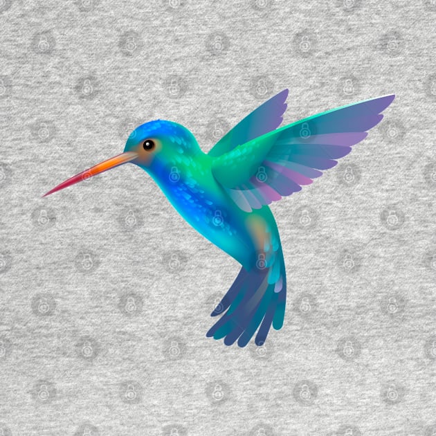 Colorful Colibri by Happy Art Designs